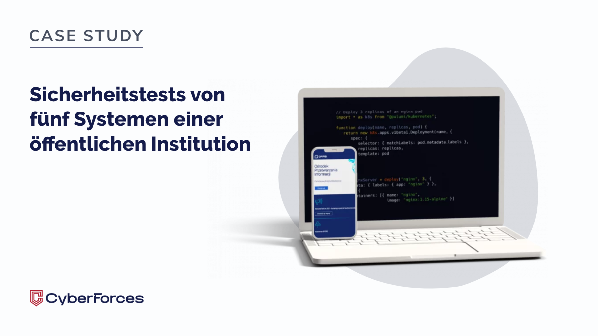 Sicherheitstests von Systemen öffentlicher Institutionen