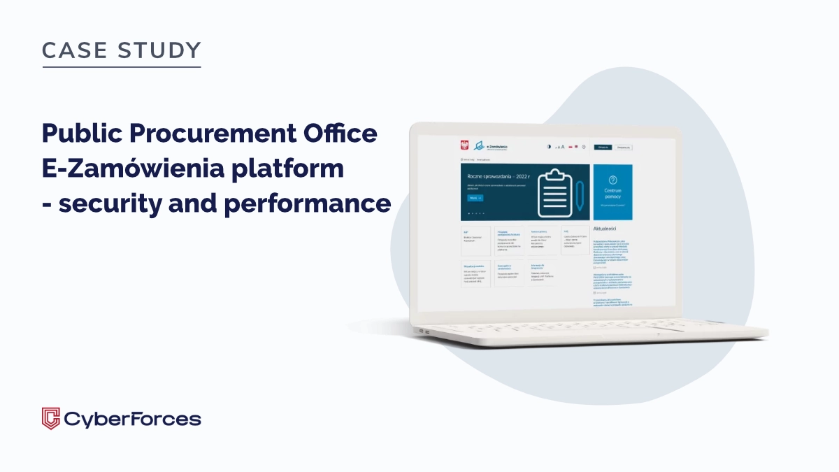 Public Procurement Office E-Zamówienia platform – security and performance